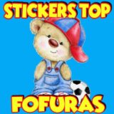 Stickers top fofuras 🐶🦁