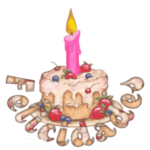 figurinhas de bolo de aniversário
