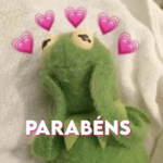 figurinha de feliz aniversário meme