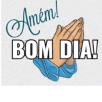 Figurinha de amém bom dia