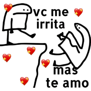 Flork dia dos namorados namorada apiaxonada figurinha whatsapp grátis png