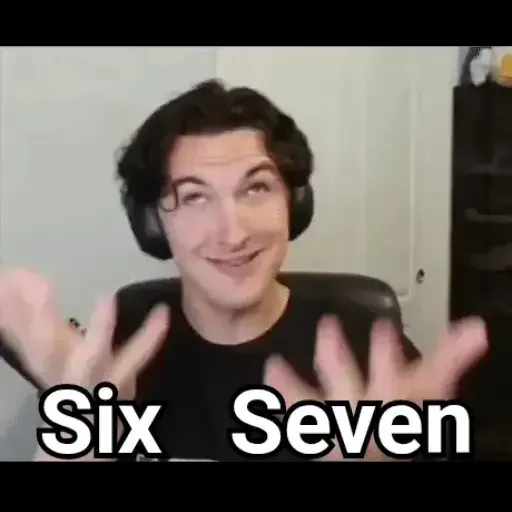 Figurinha memes melhores memes six seven 67 whatsapp