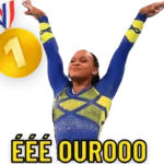 Figurinha esportes olimpiadas toquio 2020 ginastica artistica rebeca andrade ouro whatsapp